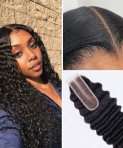Lashey 2X6 HD Closure Real Invisible HD Lace Deep Wave