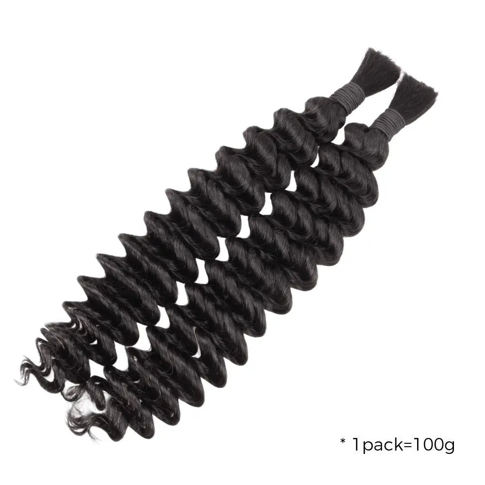 Lashey Double Drawn Human Braiding Hair Bulk for Boho Braids Knotless Box Braid - Image 13