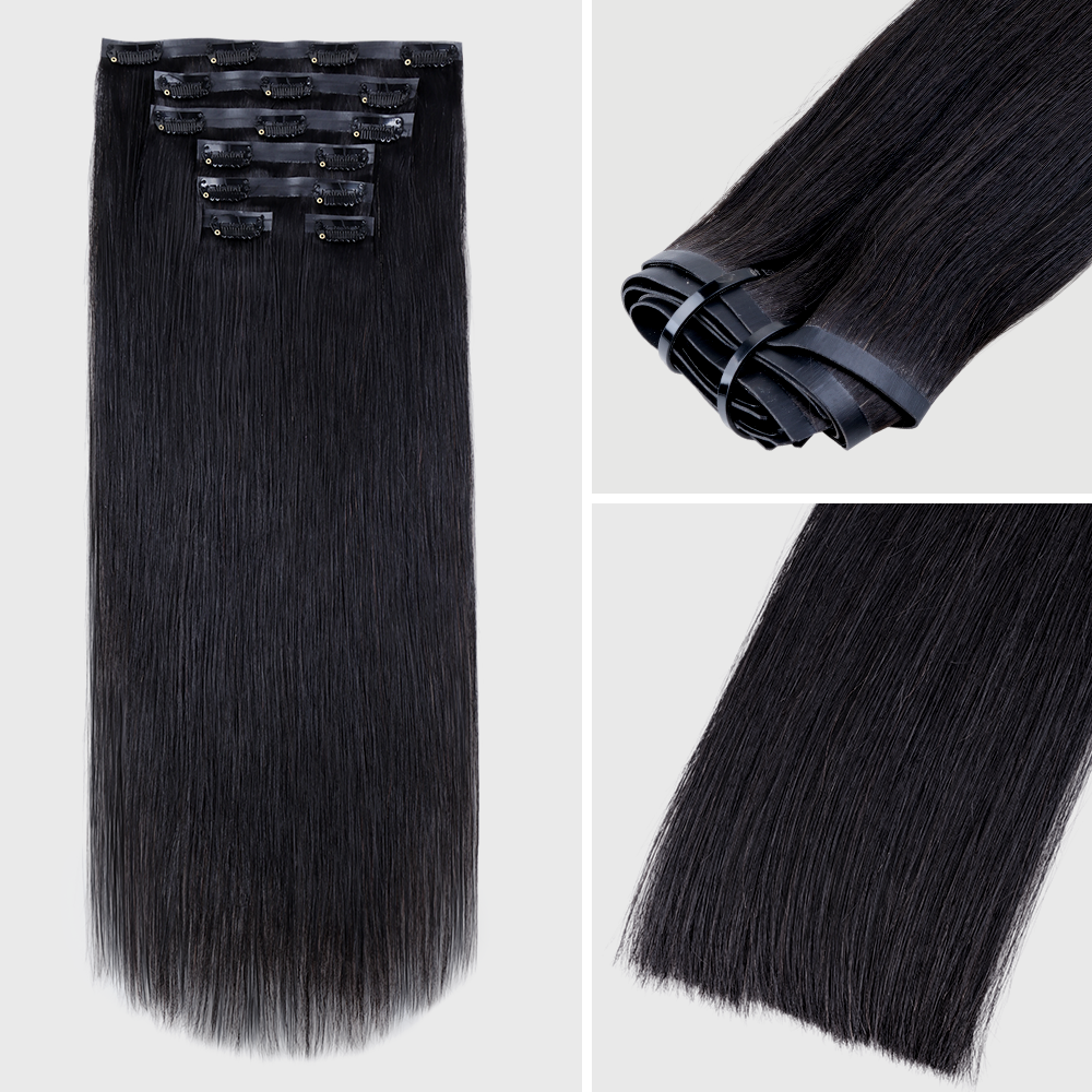 Lashey Most Undetectable Seamless Clip in Hair Extensions Real Human Hair Clip In Extensions - Image 13