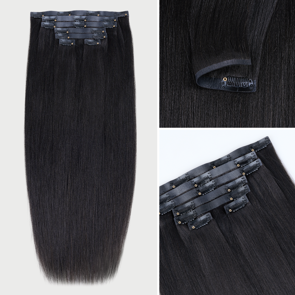 Lashey Most Undetectable Seamless Clip in Hair Extensions Real Human Hair Clip In Extensions - Image 12