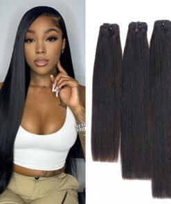 Lashey Virgin Hair Bundles Yaki Straight 3pcs Hair Wefts Human Hair