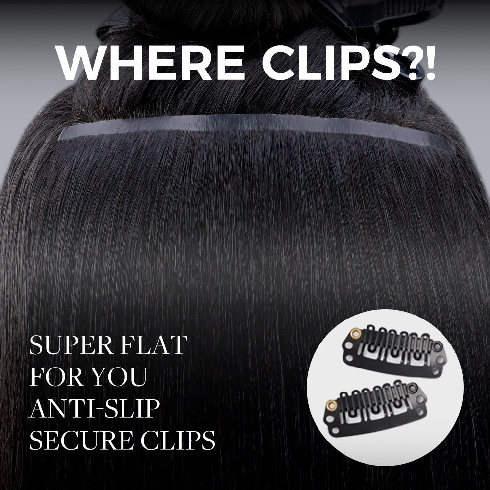 Lashey Most Undetectable Seamless Clip in Hair Extensions Real Human Hair Clip In Extensions - Image 8