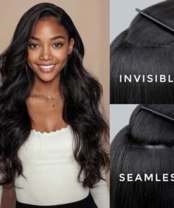 Lashey Most Undetectable Seamless Clip in Hair Extensions Real Human Hair