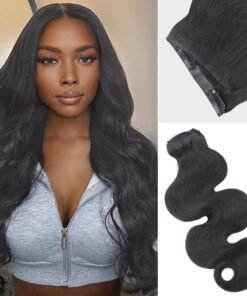 Lashey Genius Seamless Clip in Hair Extensions Body Wave Real Human Hair