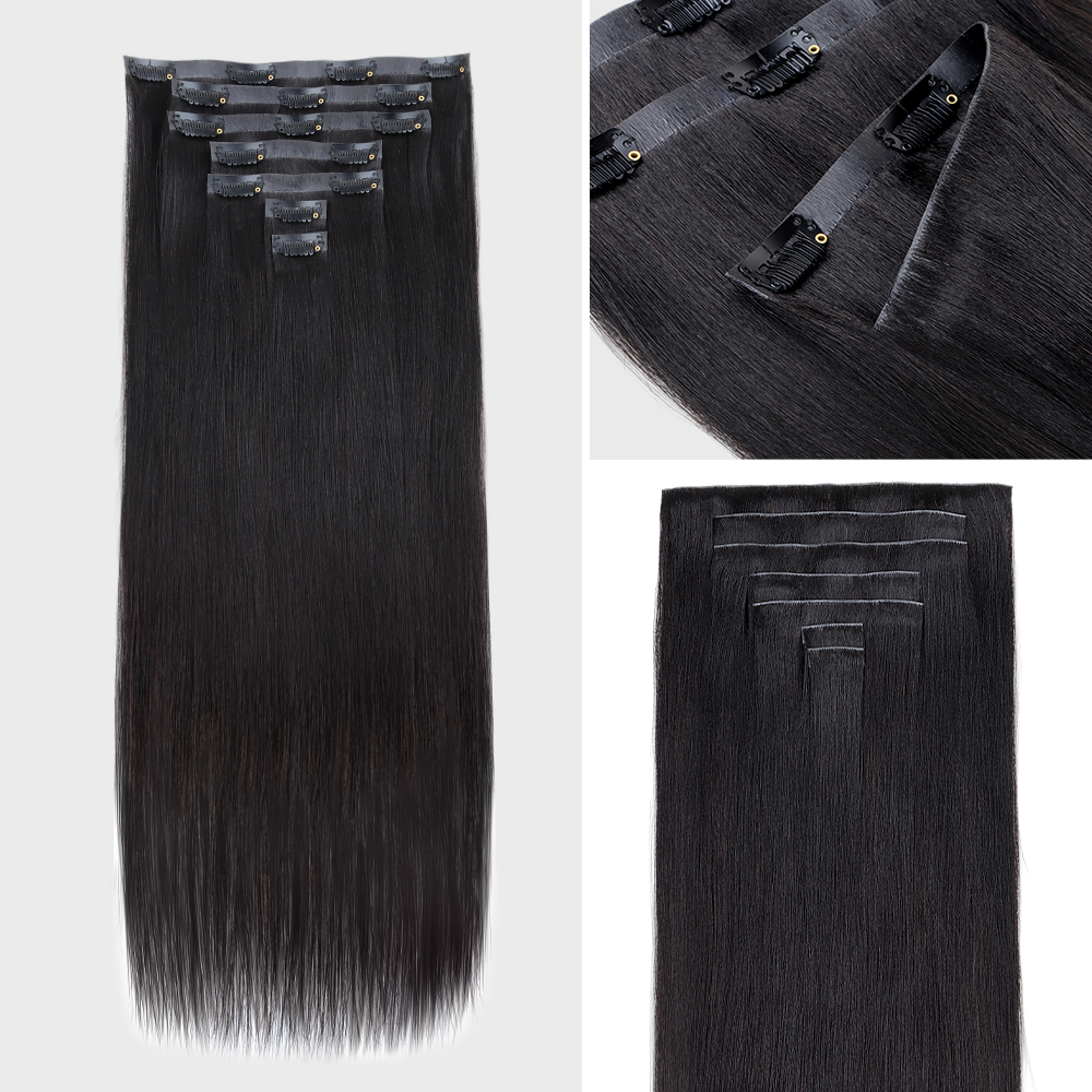 Lashey Most Undetectable Seamless Clip in Hair Extensions Real Human Hair Clip In Extensions - Image 17