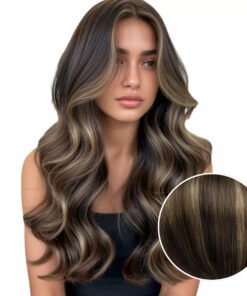 Seamless Genius Clip in Hair Extensions Balayage Dark Brown #2/2/6