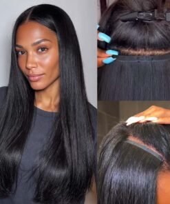 Lashey Body Wave / Yaki Straight / Kinky Curly / Kinky Straight / Straight Ultra Seamless Clip in Hair Extensions