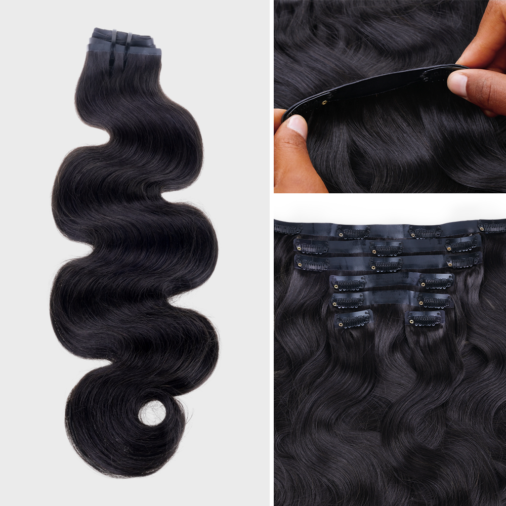 Lashey Most Undetectable Seamless Clip in Hair Extensions Real Human Hair Clip In Extensions - Image 11