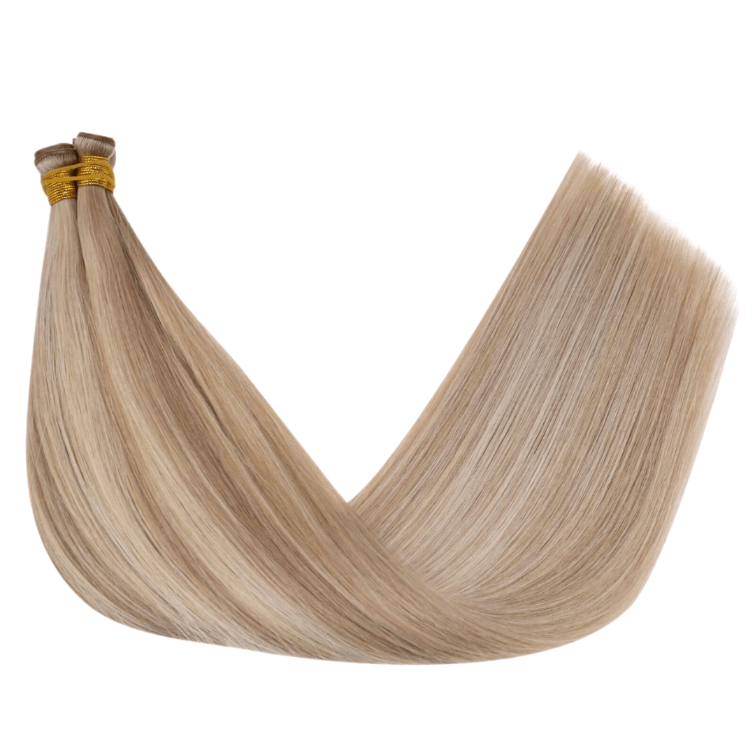 Virgin Genius Weft Brazilian Human Hair Beige Blonde Highlights (#18P613) - Image 3